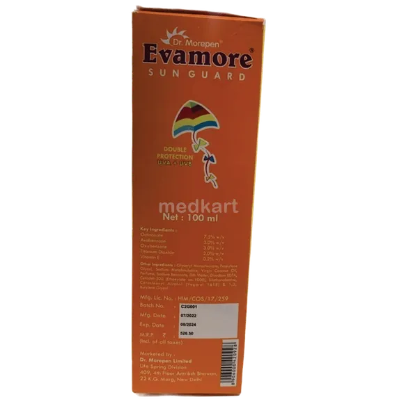 evamore sunguard 100 ml